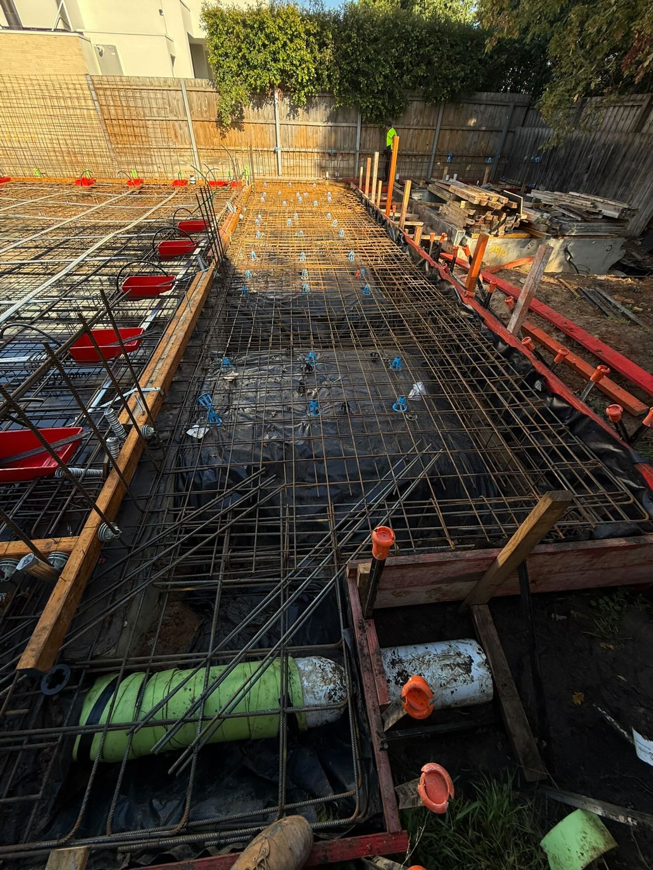Structural reinforcement and services penetrations in a Melbourne basement